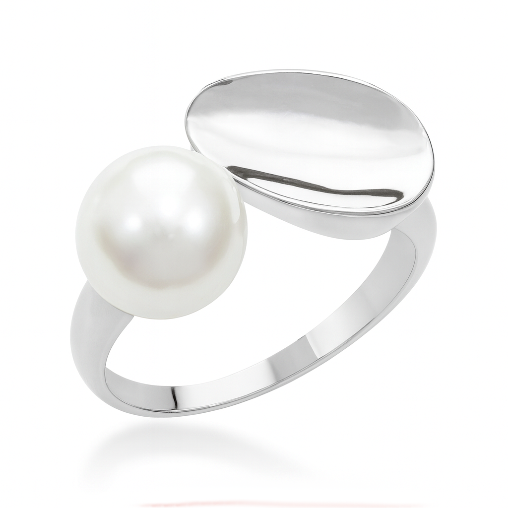 M215 SILVER 925 PEARL RING 3.8g