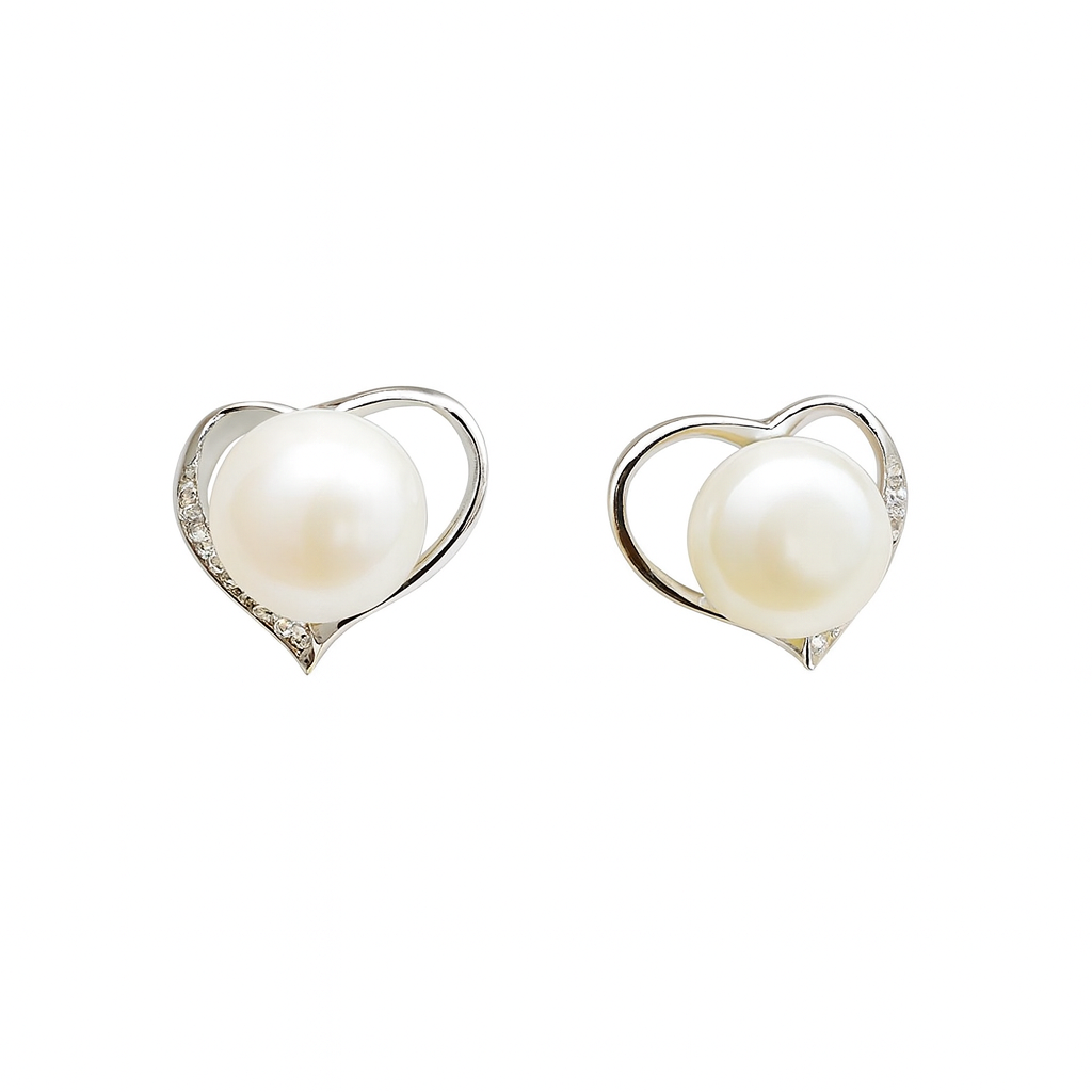 M170 SILVER 925 PEARL EARRINGS 2g