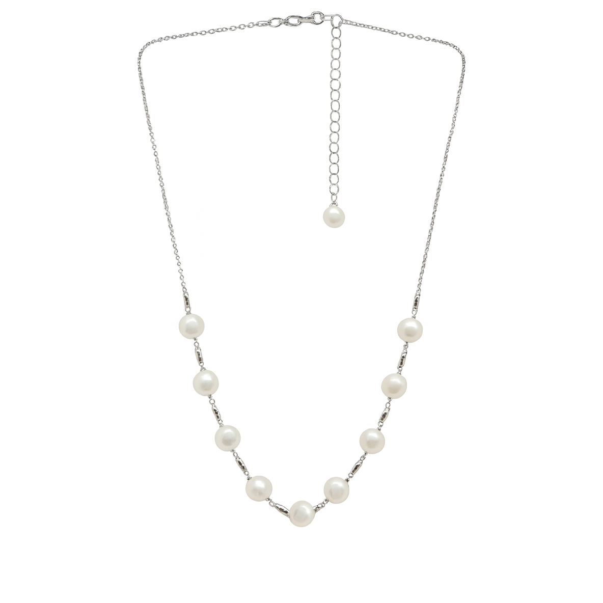 M219 SILVER 925 PEARL NECKLACE 15.5g