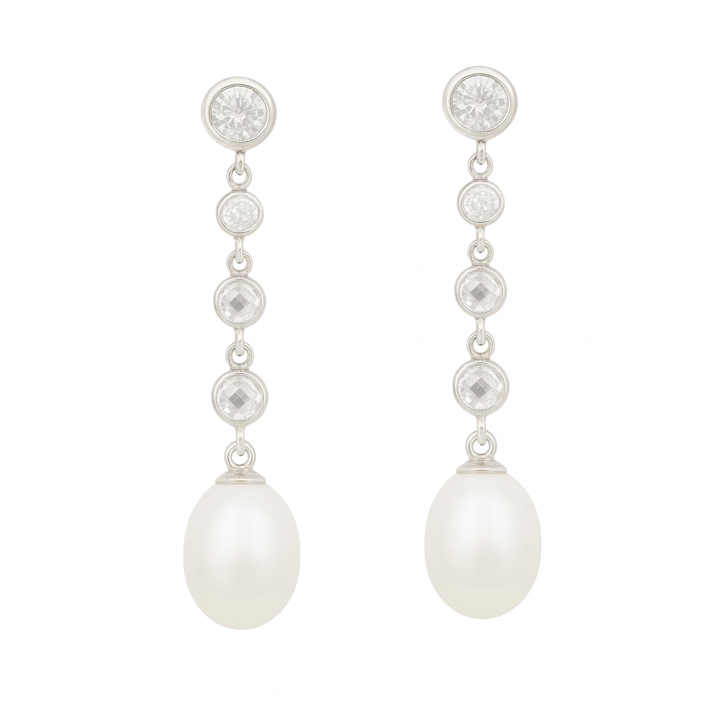 M025 SILVER 925 PEARL EARRINGS 5g