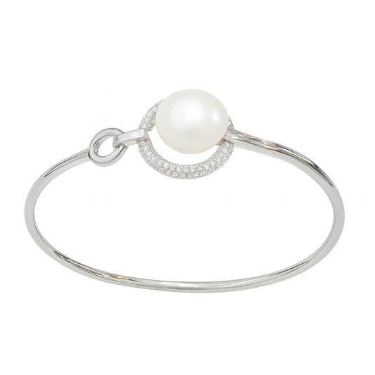 M208 SILVER 925 PEARL BRACELET 12g