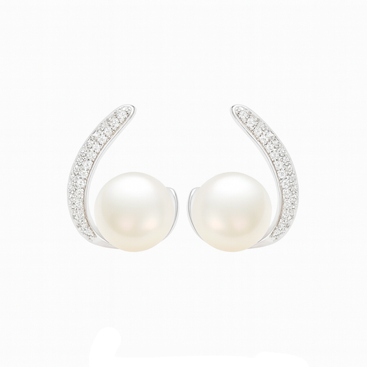 M214 SILVER 925 PEARL EARRINGS 5g