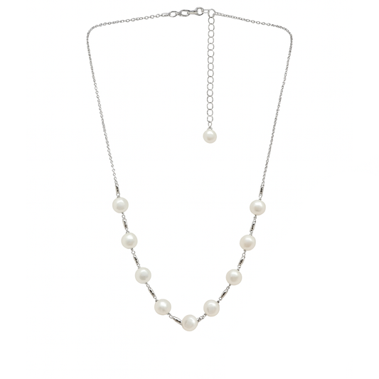 M219 SILVER 925 PEARL NECKLACE 15.5g