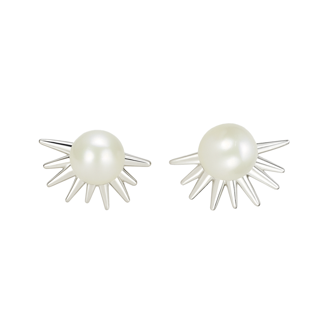 M112 SILVER 925 PEARL EARRINGS 4.2g