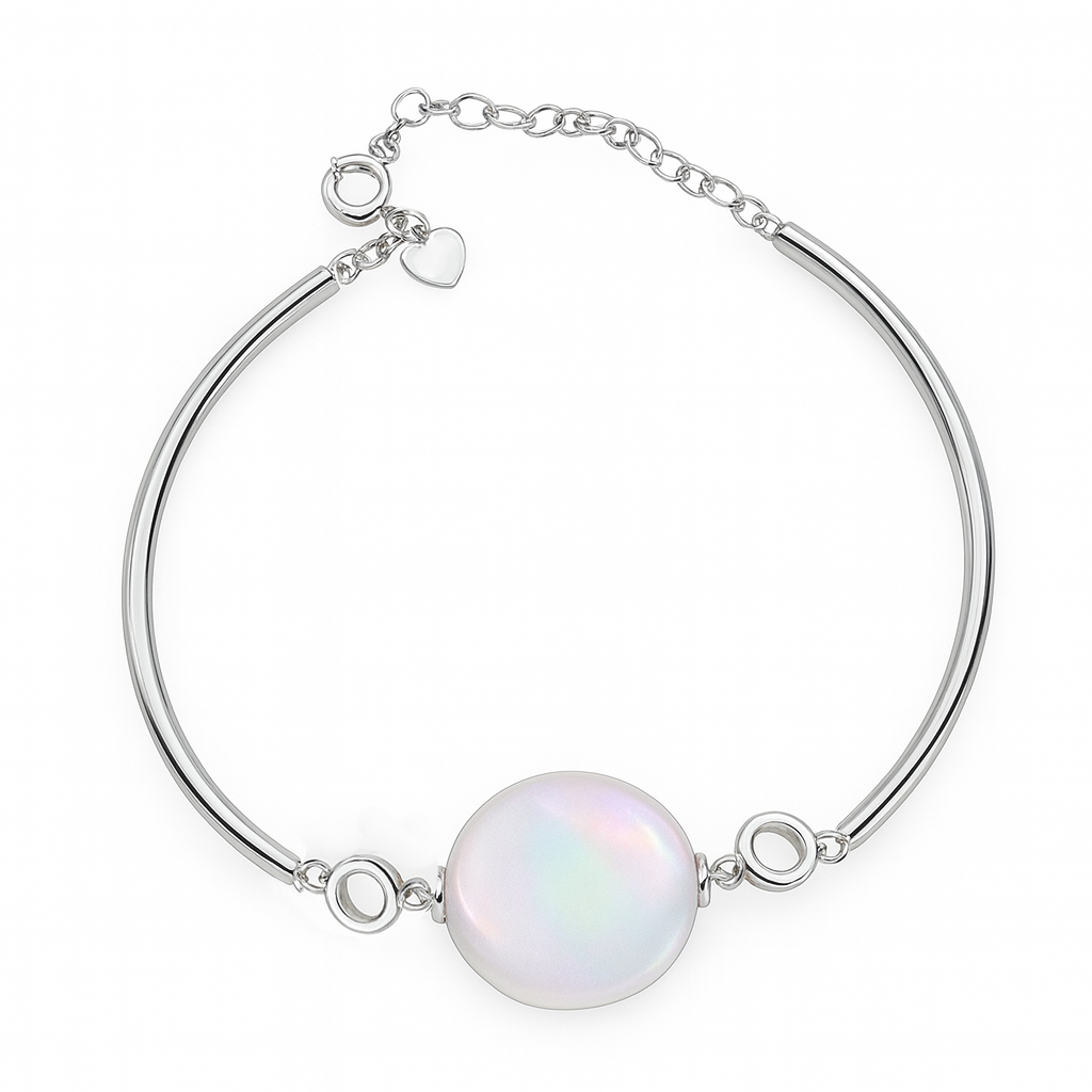 M148 SILVER 925 PEARL BRACELET 5g